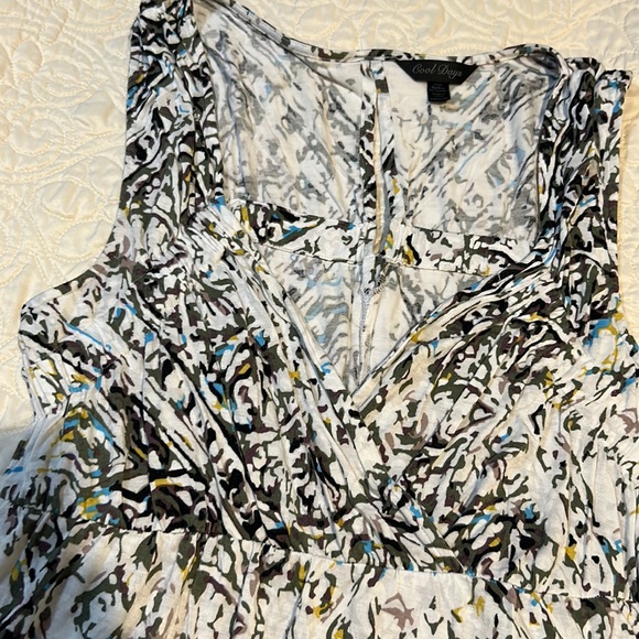 Soft wrap front high waisted dress - Picture 1 of 6